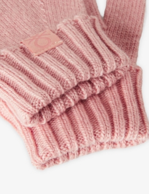 BENETTON: Logo-Patch Wool Blend Gloves