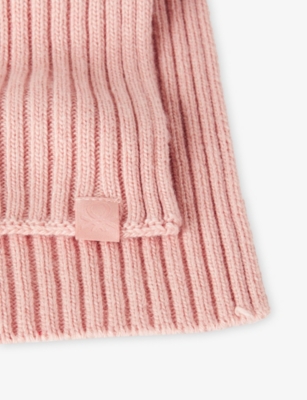 BENETTON: Logo-Patch Wool Blend Scarf 3-4 Years