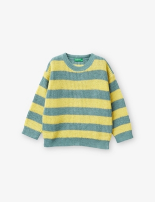 BENETTON: Striped Regular-Fit Knitted Jumper 6-14 Years