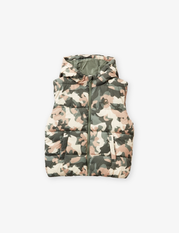 Camo Logo-Embroidered Shell Gilet 18 Months-5 Years