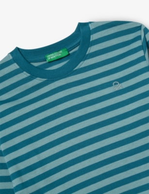 BENETTON: Striped Long-Sleeved Cotton-Jersey T-Shirt 18 Months – 5 Years