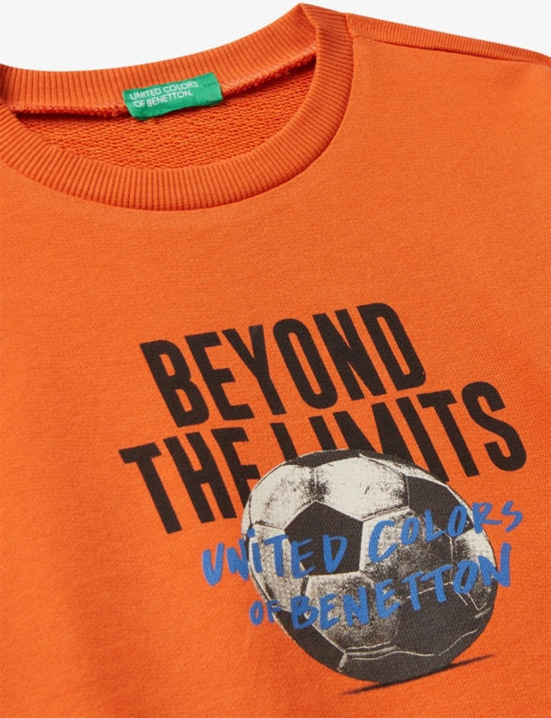 Slogan-Print Relaxed-Fit Cotton Sweatshirt 6-14 Years