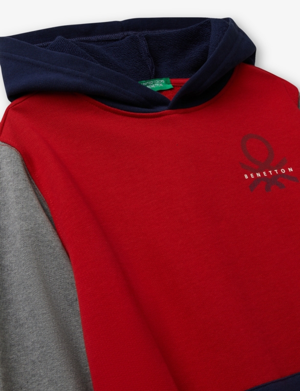 Logo-Embroidered Colour-Block Cotton Hoody 6-14 Years