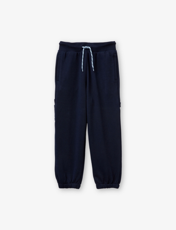 Patch-Pocket Regular-Fit Cotton Jogging Bottoms 6-14 Years