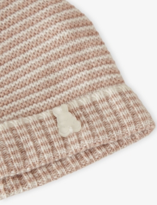BENETTON: Striped Knitted Hat 1-12 Months