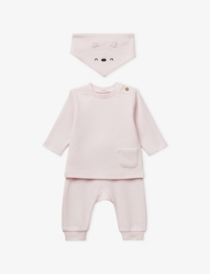 BENETTON: Patch-Pocket Set Of Three Cotton Set 1-18 Months