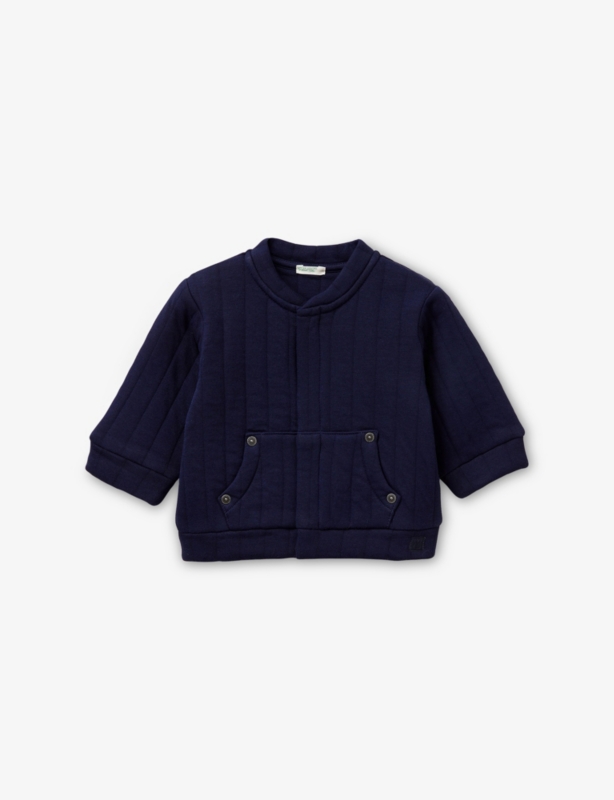 Striped Side-Pocket Cotton-Blend Jacket 1-18 Months