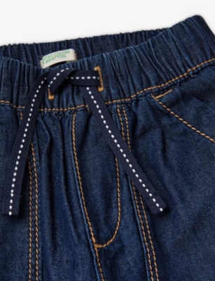 BENETTON: Elasticated-Waist Denim Jeans 1-18 Months