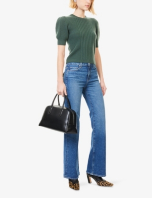 Paige Womens Carver Sofia Mid-rise Flared Denim Jeans