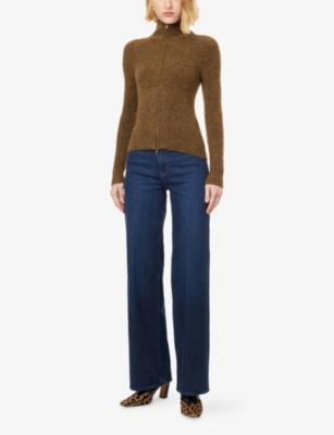 Paige Womens  Sasha Wide-leg Stretch-denim Jeans In Blue