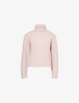 Paige Womens Blush Pink Viviana Brushed Wool-blend Knitted Jumper