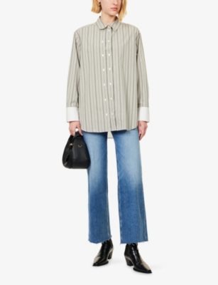 Paige Womens  Anessa Wide-leg Stretch-denim Blend Jeans In Blue