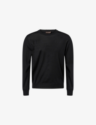 OSCAR JACOBSON: Miguel Round-Neck Wool Jumper