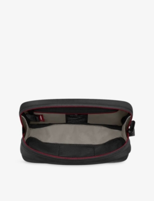 Victorinox Black Travel Essentials Hanging Woven Toiletry Bag In Black