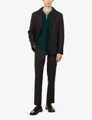 JOHN SMEDLEY: High-Neck Knitted Cashmere And Wool Jumper