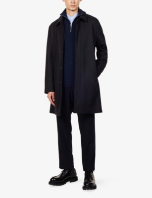 JOHN SMEDLEY: High-Neck Knitted Cashmere And Wool Jumper