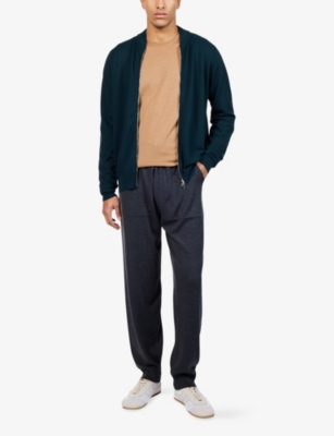 JOHN SMEDLEY: Crewneck Knitted Merino-Wool Jumper