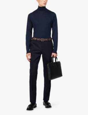 JOHN SMEDLEY: Roll-Neck Merino-Wool Jumper