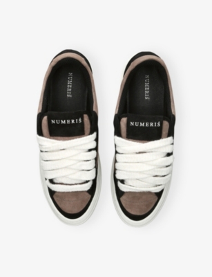 NUMERIS: Athena Skate Suede Trainers