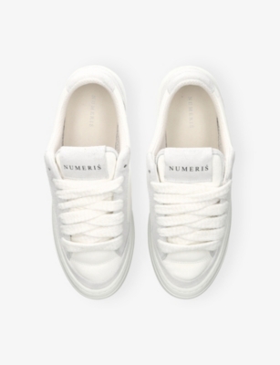 NUMERIS: Athena Skate Leather Trainers