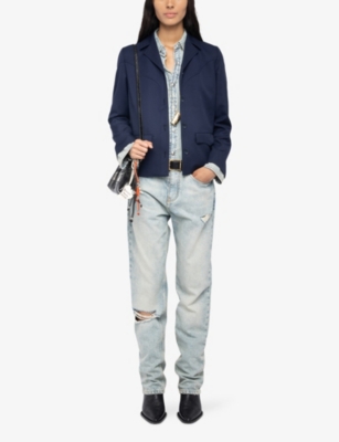 ZADIG&VOLTAIRE: Lara Single-Breasted Woven Jacket