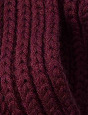 PRADA: Logo-Plaque Wool Scarf