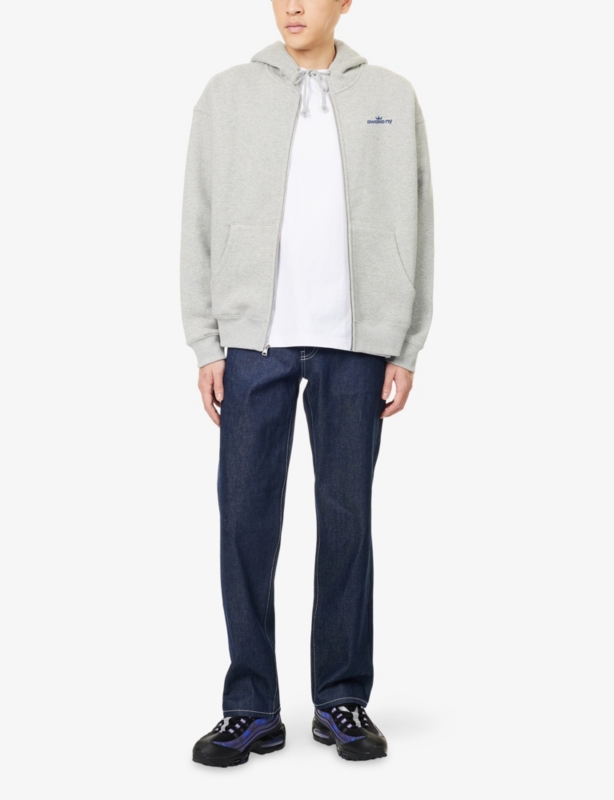 Crown Logo Relaxed-Fit Cotton-Jersey Hoodie