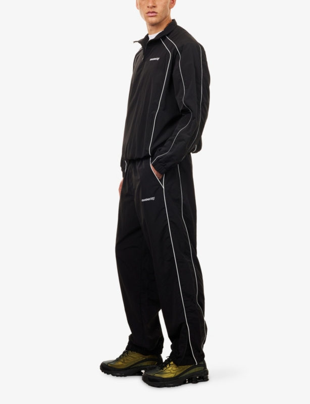 Logo-Embroidered Relaxed-Fit Shell Track Pants