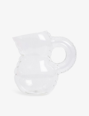 Home Studyo Clear Glass Emily Glass Jug