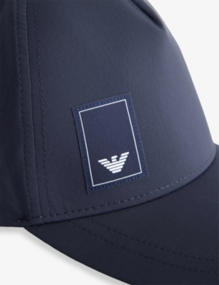 EMPORIO ARMANI: Logo-Patch Woven Baseball Cap