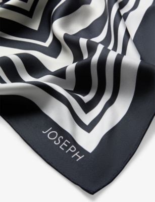 JOSEPH: Zenza Striped Silk Scarf