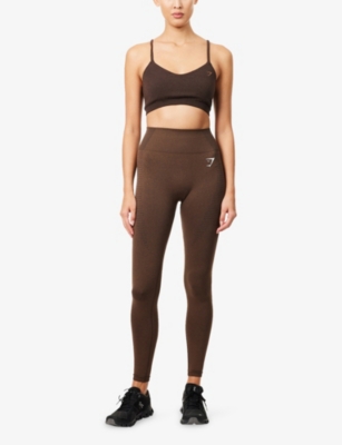 Gymshark Womens  Vital Sculpt Seamless Leggings In Brown