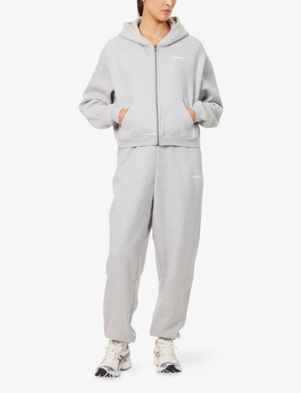 Cosy Luxe Zip-Through Sweat-Jersey Hoody