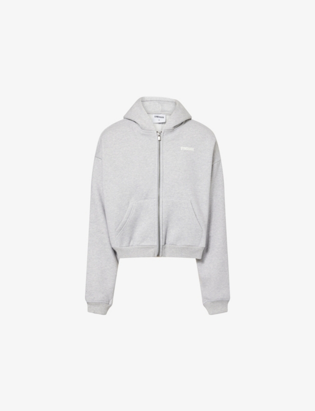 Cosy Luxe Zip-Through Sweat-Jersey Hoody