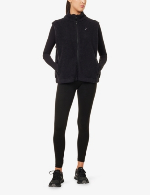Gymshark Womens Gs Black Sherpa Gilet In Black