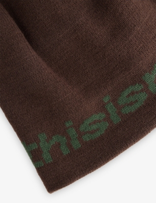 THISISNEVERTHAT: T-Logo No Cuff Knitted Beanie