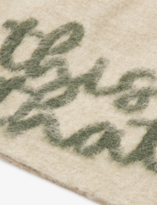 Thisisneverthat Mens Heart Logo Knitted Beanie Sand In Neutral