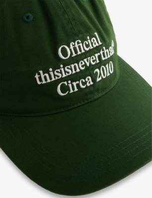 THISISNEVERTHAT: Times Logo Cotton-Blend Baseball Cap