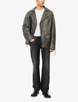 Paige Mens  Doheny Straight-leg Denim Jeans In Black