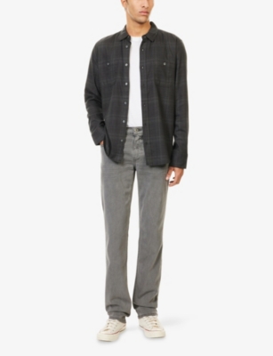 Paige Mens  Normandie Straight-leg Stretch-denim Blend Jeans