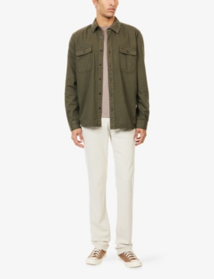 PAIGE: Martin Long-Sleeve Cotton Blend Shirt