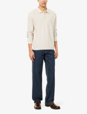 PAIGE: Selwyn Waffle Knitted Polo Top