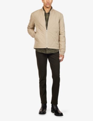 Paige Mens Caribou Welt-pocket Blix Bomber Jacket Xxl In Brown