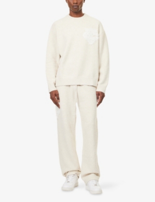 THE COUTURE CLUB: Fluffy Emblem Knitted Jumper