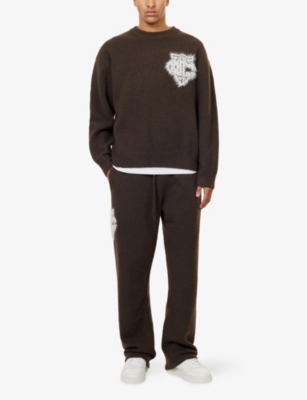 THE COUTURE CLUB: Fluffy Emblem Knitted Jumper