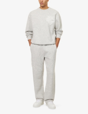 THE COUTURE CLUB: Fluffy Emblem Knitted Jumper