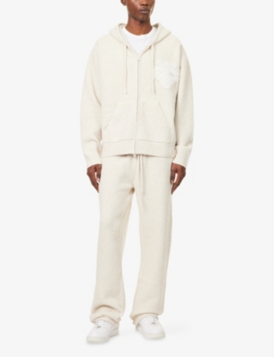 THE COUTURE CLUB: Fluffy Emblem Knitted Hoody