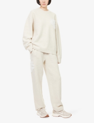 THE COUTURE CLUB: Monogram Emblem Round-Neck Knitted Jumper