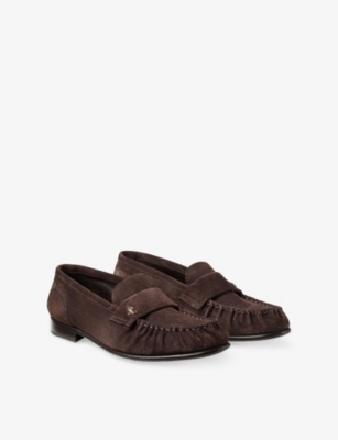 JIMMY CHOO: Ellis Suede Loafers