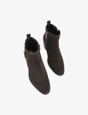 CARVELA: Secil Wide-Fit Suede Heeled Ankle Boots